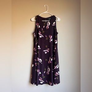 Ralph Lauren Dress. Size 12, Purple Floral